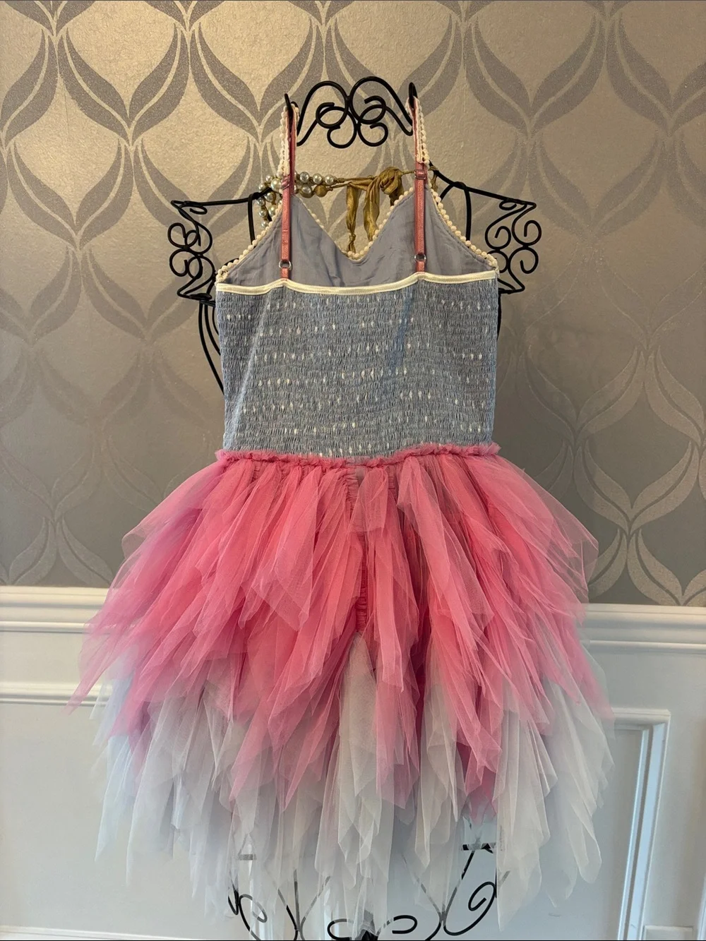 Ooh! La, La! Couture Pink & Light Blue Layered Tulle Fairy Dress